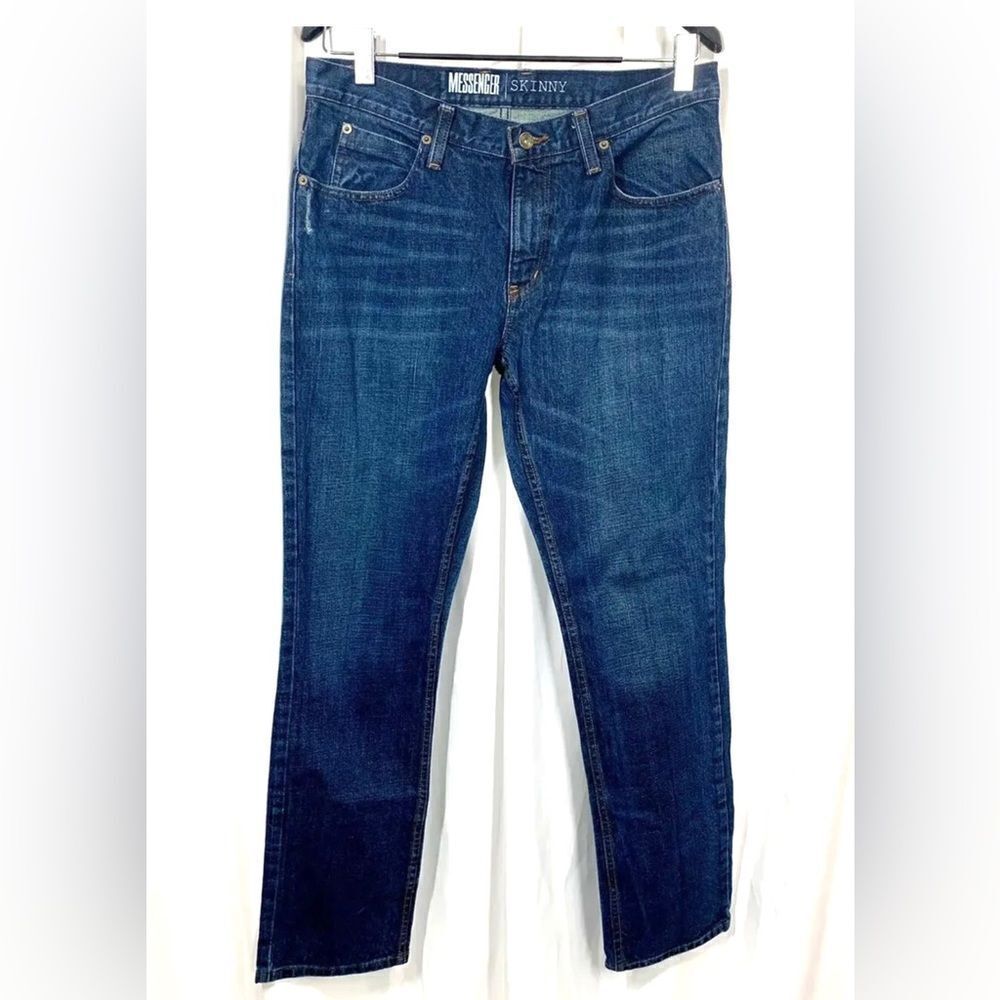 Freeworld FWCO Messenger Skinny Jeans Mens Blue Denim Dark Wash Mens 34 X 33
